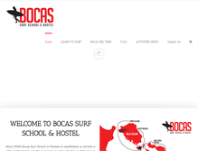 Tablet Screenshot of bocassurfschool.com